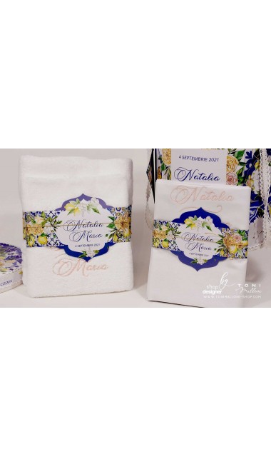 Trusou botez cu flori si lamai ideal pentru un botez vara Limoncello 8